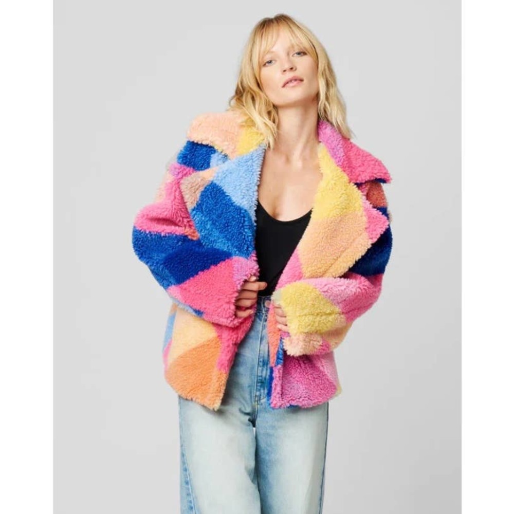 ANTHROPOLOGIE | RARE BlankNYC Blogger Fave NEW Happy Days Teddy Coat Size Large